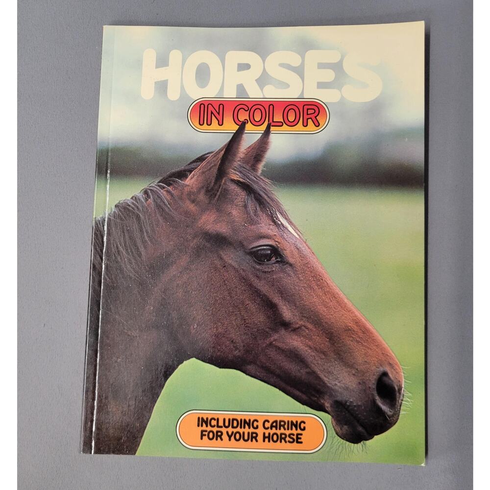 Vintage Horses In Color Peter Churchill 1970s Horse Breeds Care Illustrated Soft